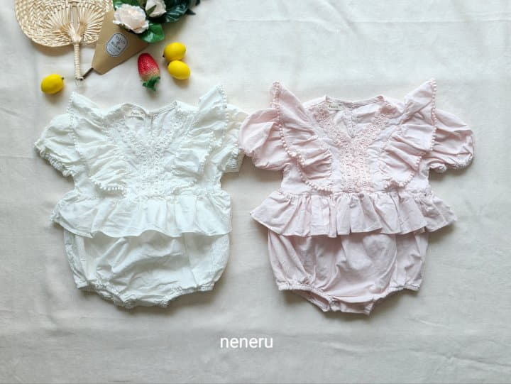 Neneru - Korean Baby Fashion - #onlinebabyboutique - Bebe Monshell Bodysuit - 11