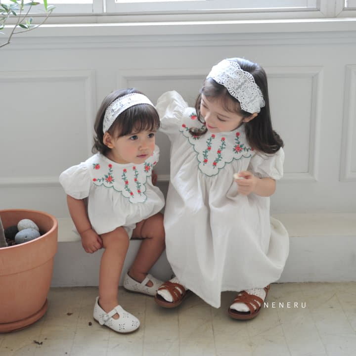 Neneru - Korean Baby Fashion - #onlinebabyshop - Bebe Blossom Bodysuit - 11