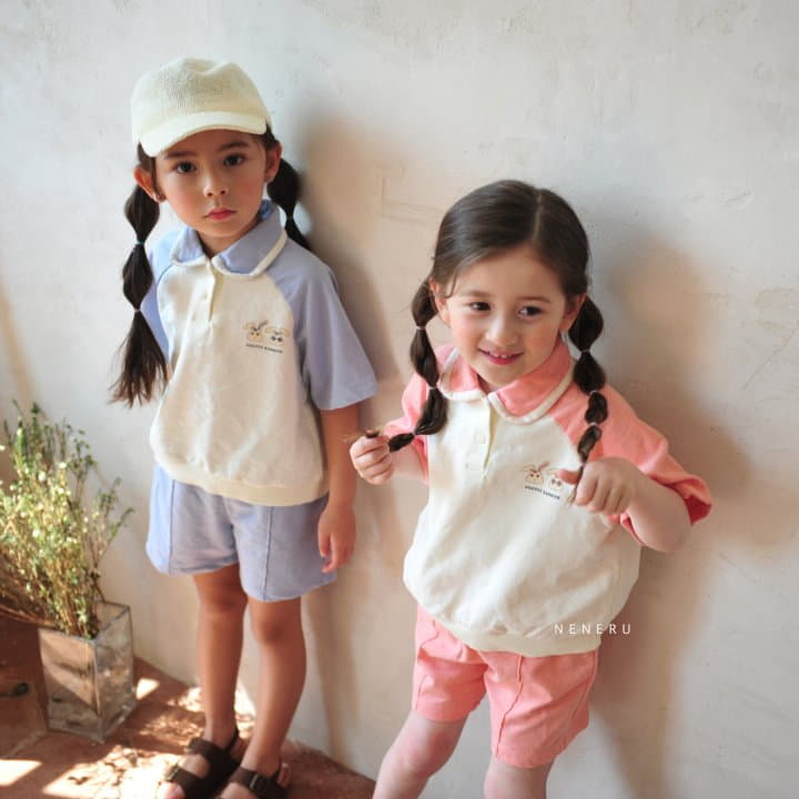 Neneru - Korean Children Fashion - #childofig - Radodo Collar Top Bottom Set - 4