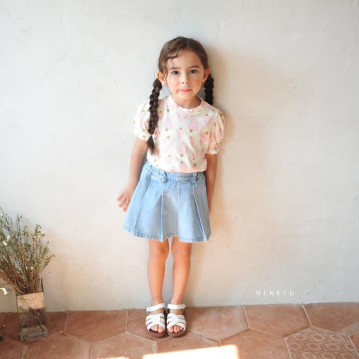 Neneru - Korean Children Fashion - #childrensboutique - Cherry Blossom Tee - 6