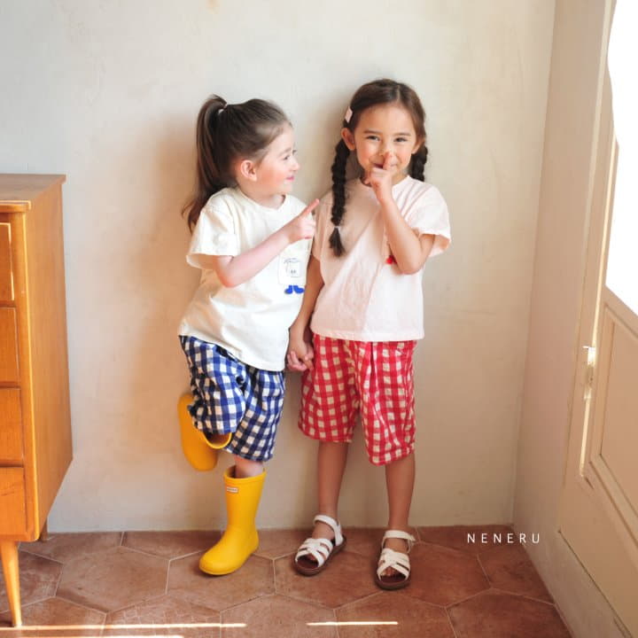 Neneru - Korean Children Fashion - #designkidswear - Coco Check Pants - 5