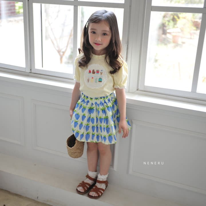 Neneru - Korean Children Fashion - #designkidswear - Ice Cream Embroidery Tee - 5