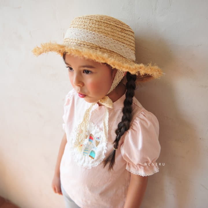 Neneru - Korean Children Fashion - #discoveringself - Ice Cream Embroidery Tee - 6