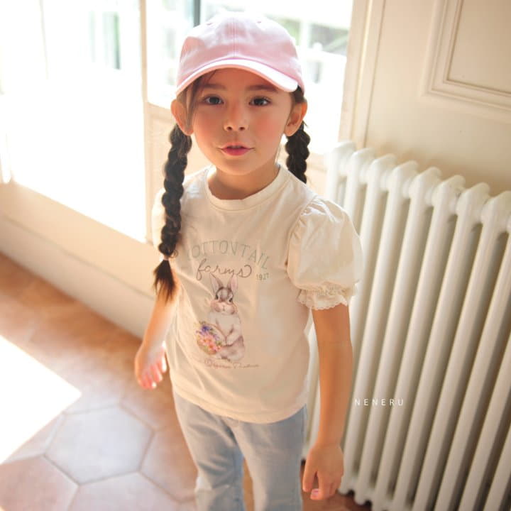 Neneru - Korean Children Fashion - #kidsstore - Cotton Rabbit Tee - 10