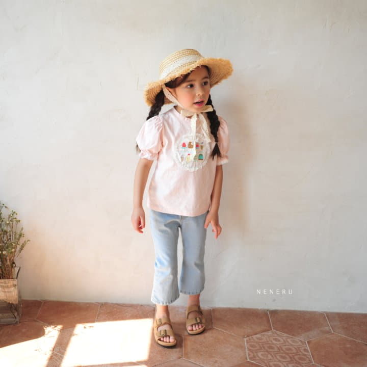 Neneru - Korean Children Fashion - #kidzfashiontrend - Ice Cream Embroidery Tee - 10