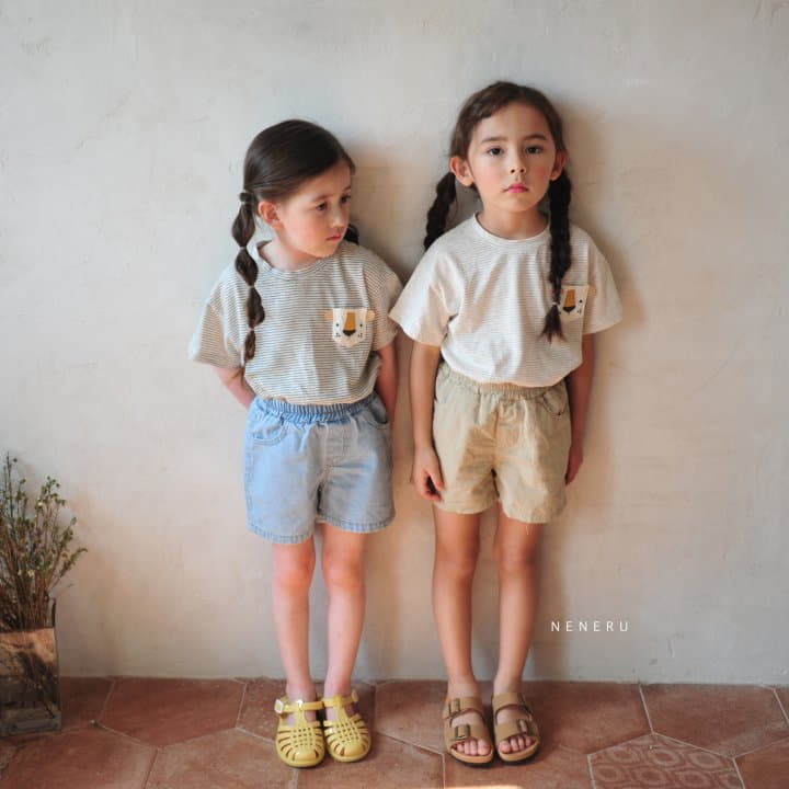 Neneru - Korean Children Fashion - #magicofchildhood - Lion Stripes Tee - 6