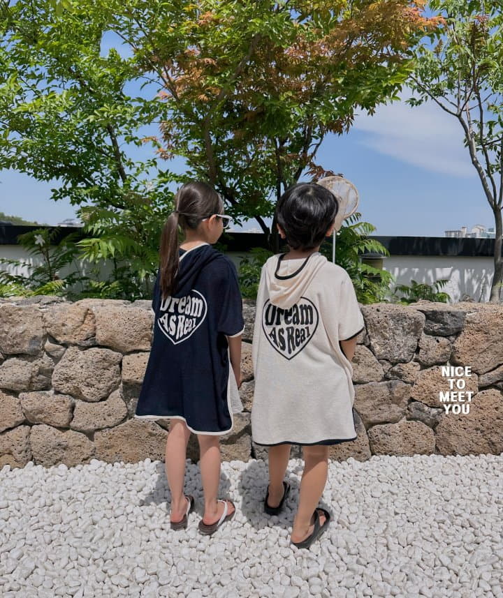 Nice To Meet You - Korean Children Fashion - #childofig - Terry Hoody Cape L(S~XL) - 4