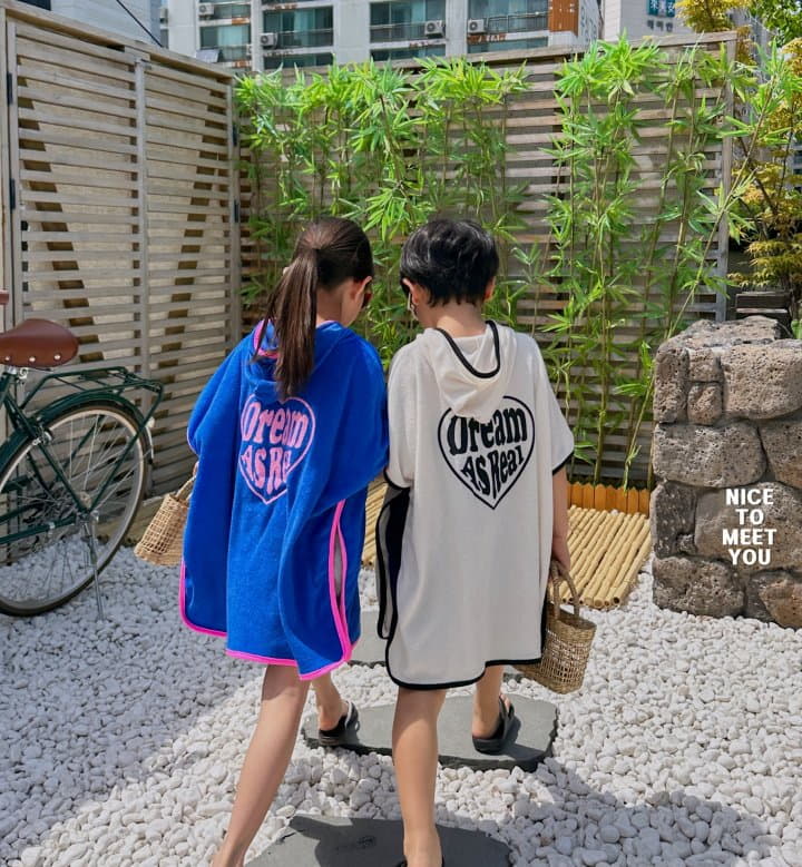 Nice To Meet You - Korean Children Fashion - #childofig - Terry Hoody Cape JS(JS~JM) - 2