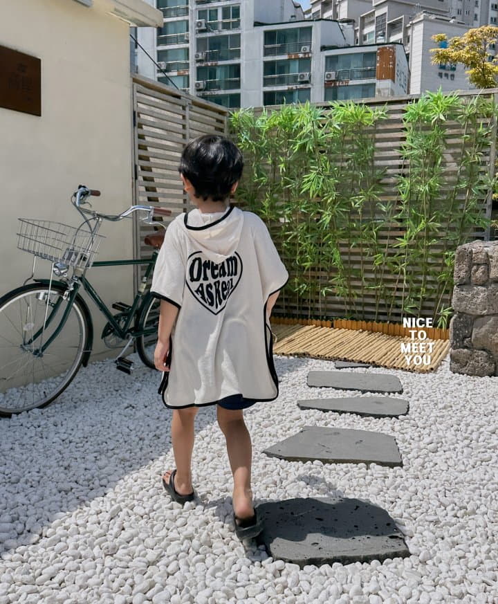 Nice To Meet You - Korean Children Fashion - #designkidswear - Terry Hoody Cape L(S~XL) - 6