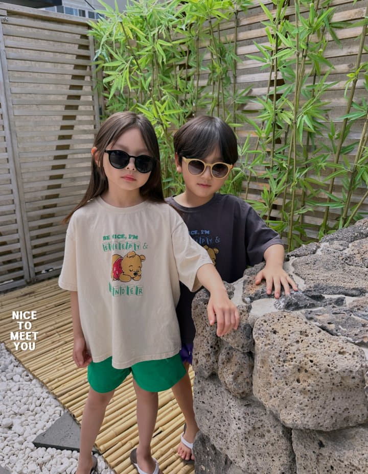 Nice To Meet You - Korean Children Fashion - #discoveringself - Sleepy Tee
