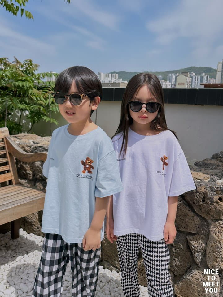 Nice To Meet You - Korean Children Fashion - #fashionkids - Daily Bear Tee - 8