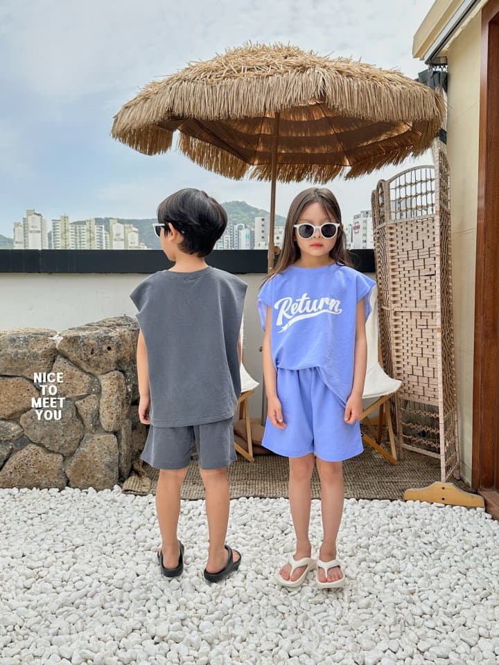 Nice To Meet You - Korean Children Fashion - #fashionkids - Return Top Bottom Set - 11