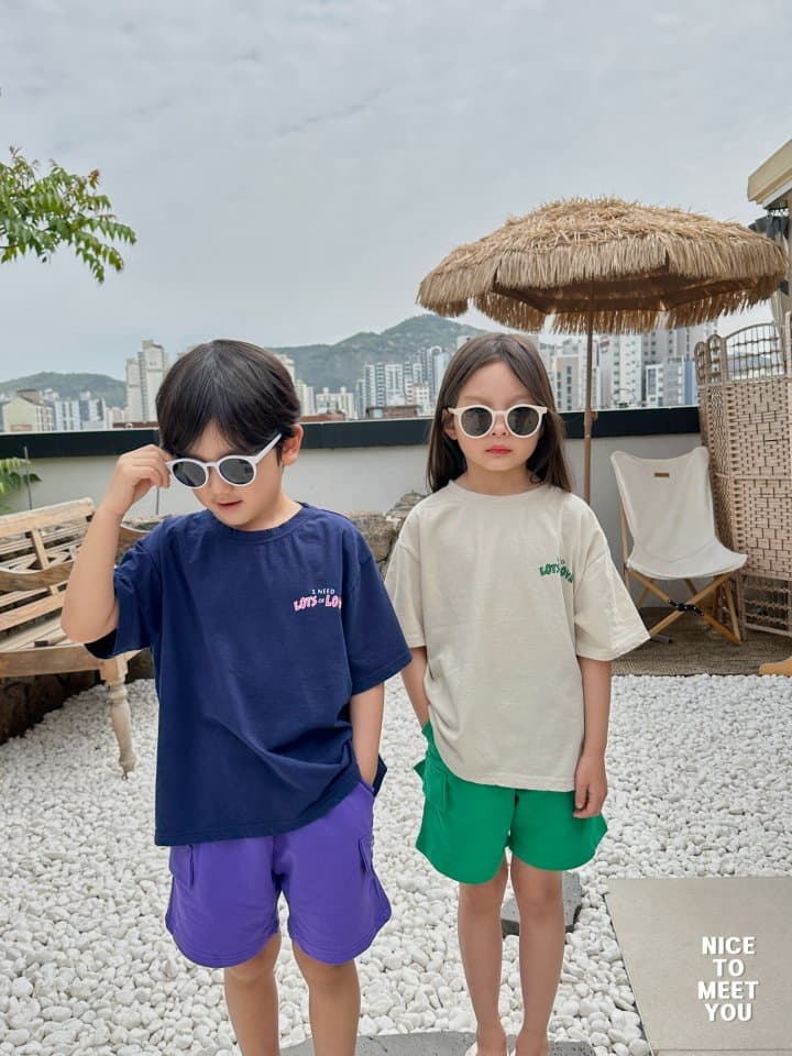 Nice To Meet You - Korean Children Fashion - #kidsshorts - Runninrg Bear Tee - 10