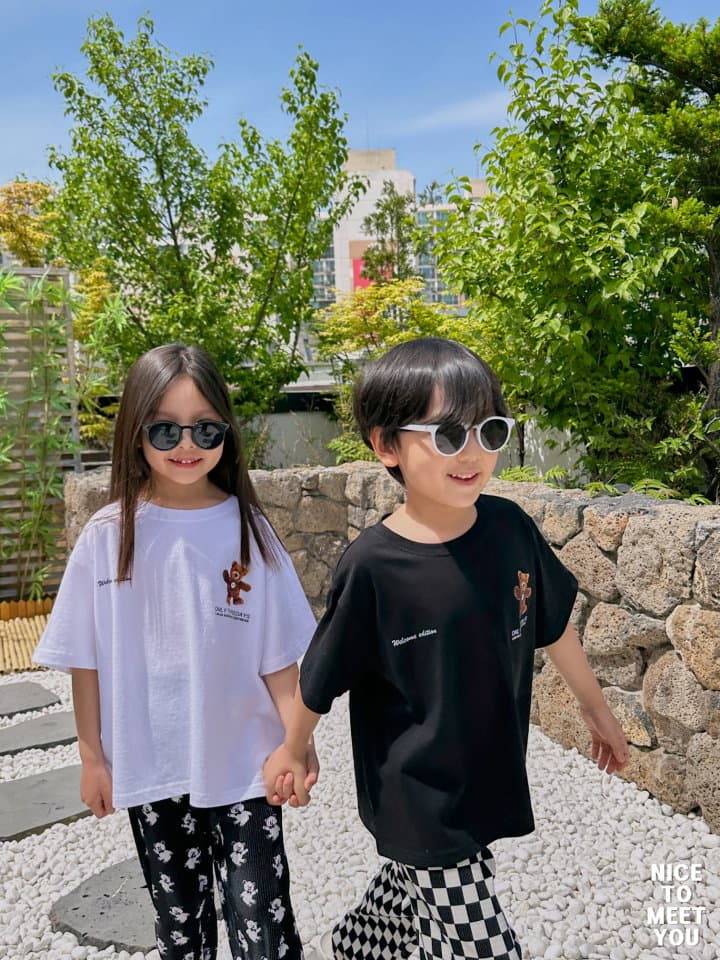 Nice To Meet You - Korean Children Fashion - #kidsstore - Daily Bear Tee - 10