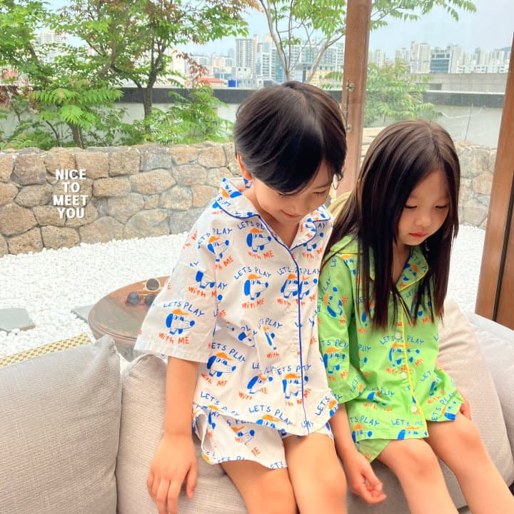Nice To Meet You - Korean Children Fashion - #kidsstore - With Me Pjama Set - 5