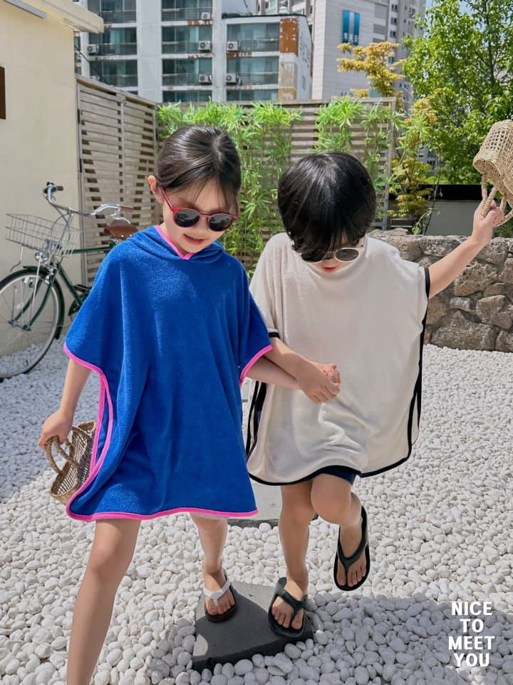 Nice To Meet You - Korean Children Fashion - #kidsstore - Terry Hoody Cape L(S~XL) - 10