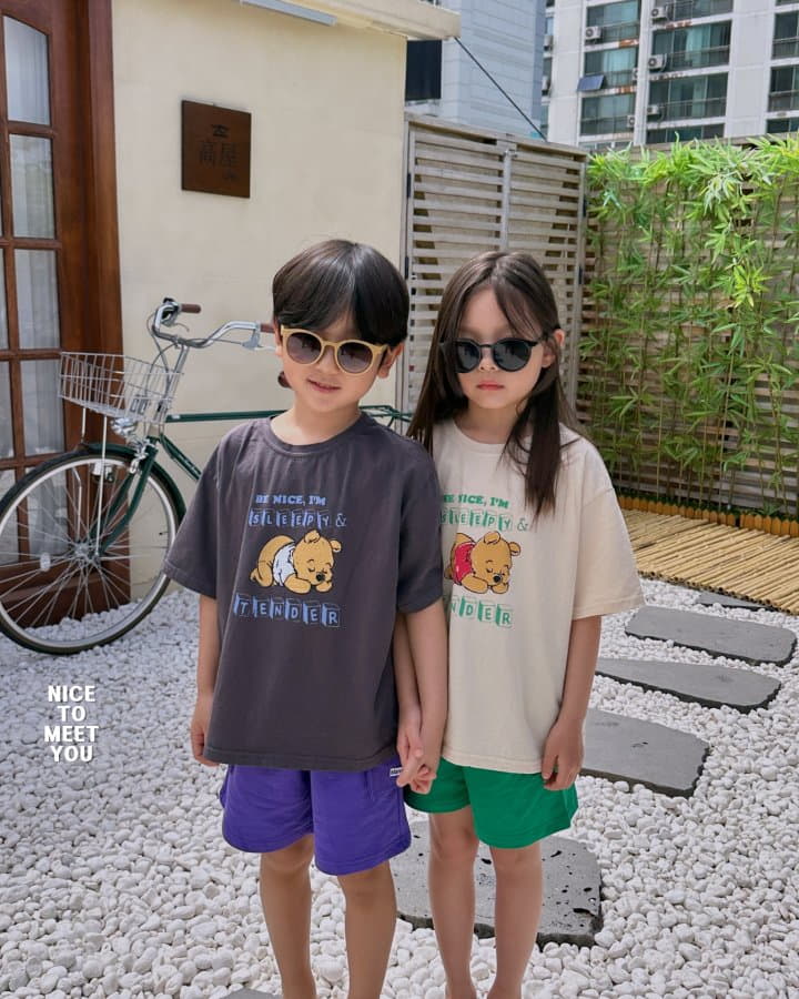 Nice To Meet You - Korean Children Fashion - #magicofchildhood - Sleepy Tee - 8