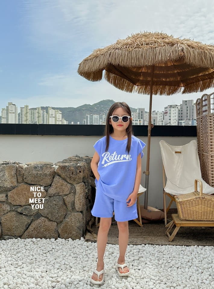 Nice To Meet You - Korean Children Fashion - #magicofchildhood - Return Top Bottom Set - 4