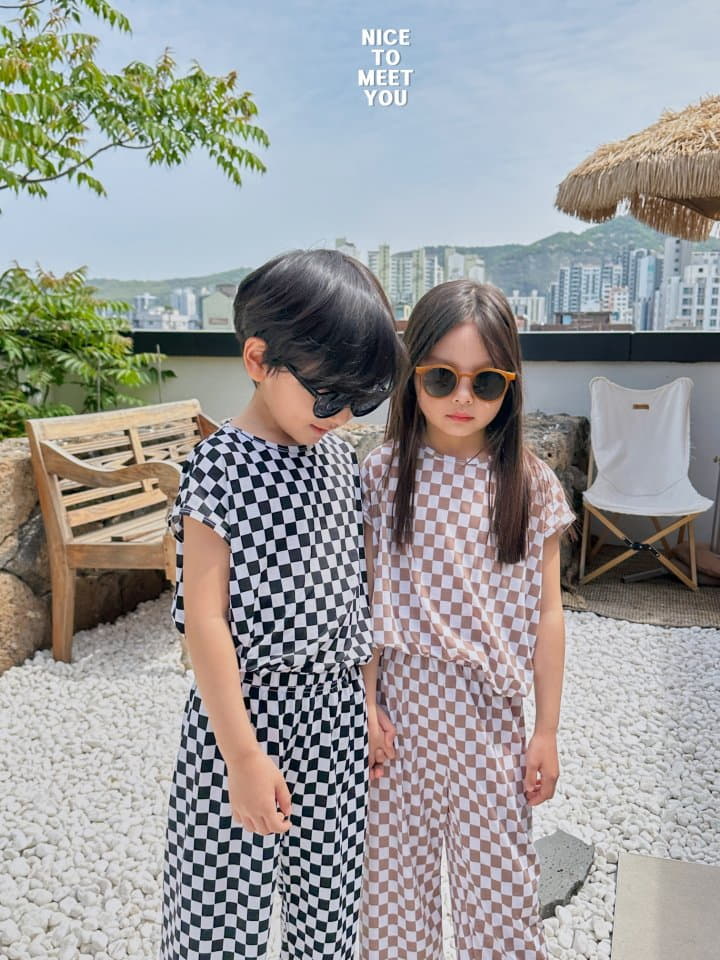 Nice To Meet You - Korean Children Fashion - #prettylittlegirls - Square Top Bottom Set - 8