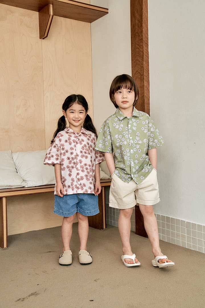 Nrk - Korean Children Fashion - #stylishchildhood - Flower Shirt - 11