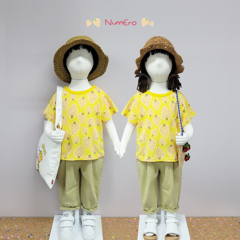 Numero - Korean Children Fashion - #designkidswear - Strawberry Tee - 6