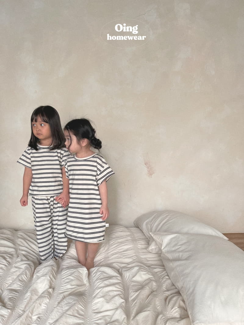 Oing - Korean Children Fashion - #childofig - Walk Stripes One-piece - 5