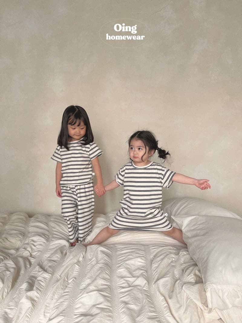 Oing - Korean Children Fashion - #childrensboutique - Walk Stripes One-piece - 6