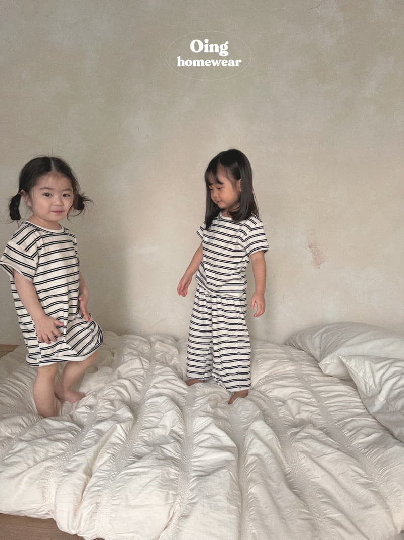 Oing - Korean Children Fashion - #discoveringself - Walk Stripes One-piece - 8