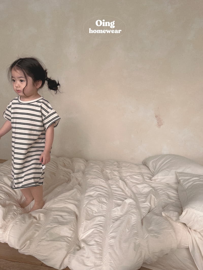 Oing - Korean Children Fashion - #fashionkids - Walk Stripes One-piece - 9