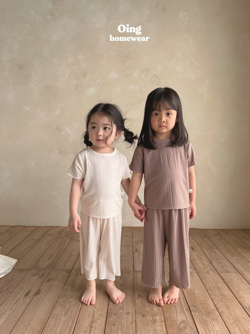 Oing - Korean Children Fashion - #fashionkids - Salrang Top Bottom Set