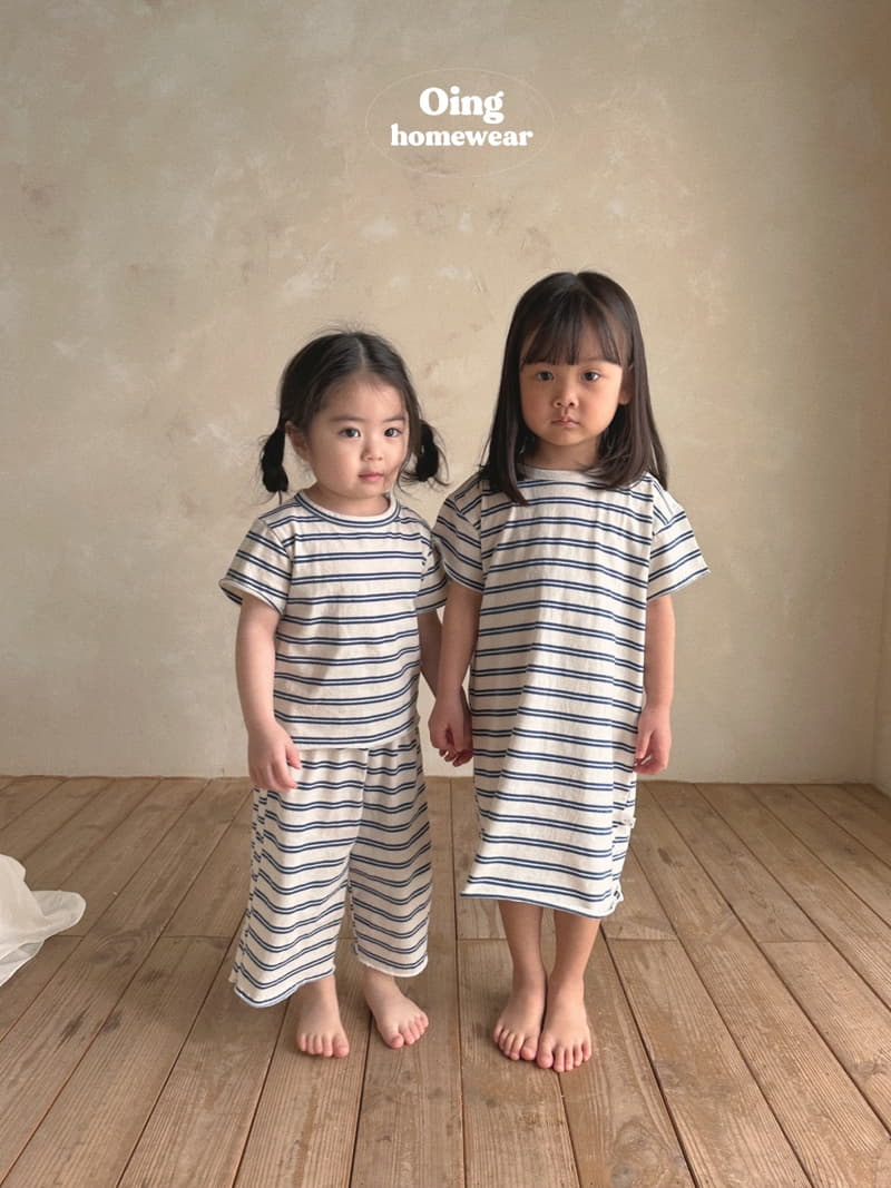 Oing - Korean Children Fashion - #kidzfashiontrend - Walk Stripes One-piece - 12