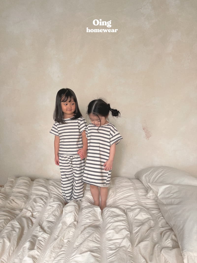 Oing - Korean Children Fashion - #toddlerclothing - Walk Stripes One-piece - 3