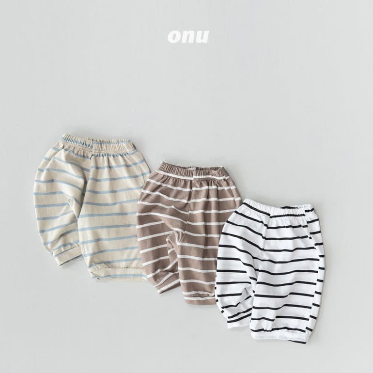Onu - Korean Children Fashion - #fashionkids - Stripes Pants - 3