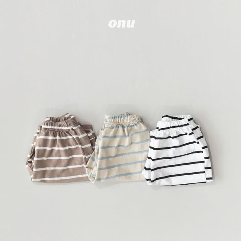 Onu - Korean Children Fashion - #fashionkids - Stripes Pants - 4