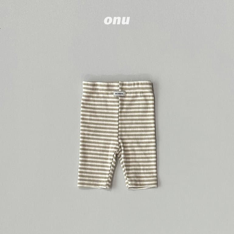 Onu - Korean Children Fashion - #kidsshorts - Stripes Leggings - 3