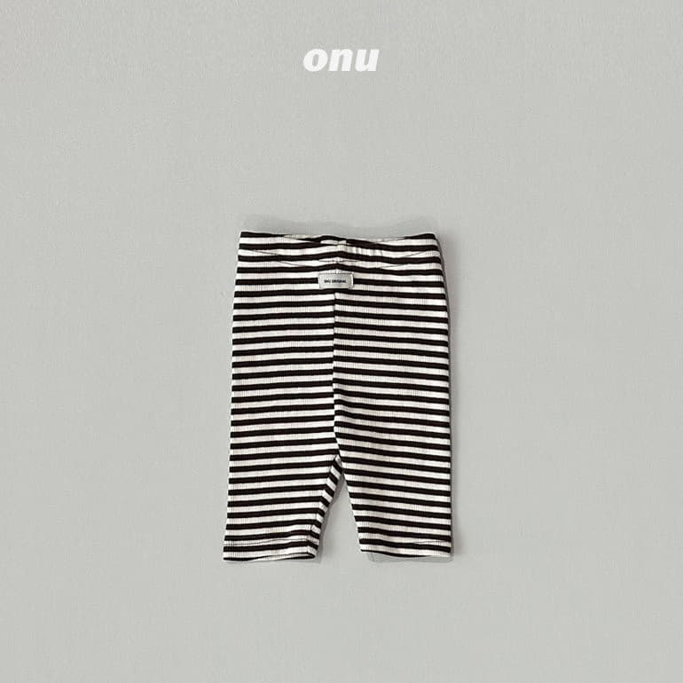 Onu - Korean Children Fashion - #kidsshorts - Stripes Leggings - 4