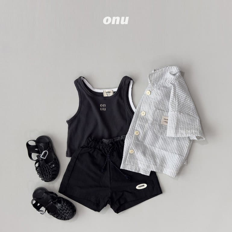 Onu - Korean Children Fashion - #kidzfashiontrend - Waffle Sleeveless - 8
