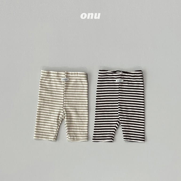 Onu - Korean Children Fashion - #kidzfashiontrend - Stripes Leggings - 5