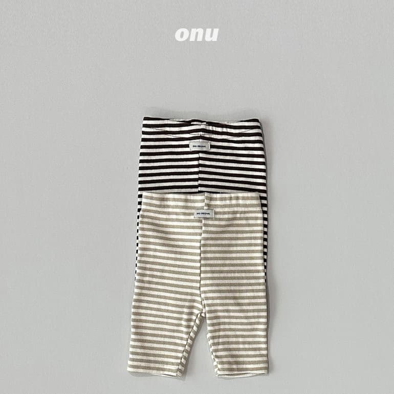 Onu - Korean Children Fashion - #littlefashionista - Stripes Leggings - 7