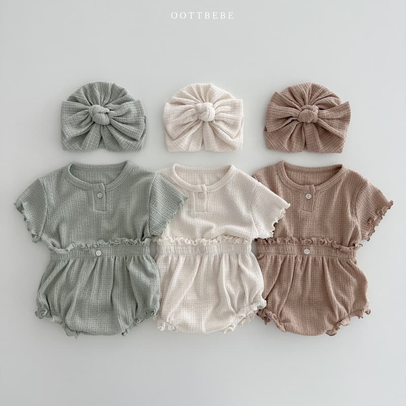 Oott Bebe - Korean Baby Fashion - #babyfashion - MD Bloomer Set - 4