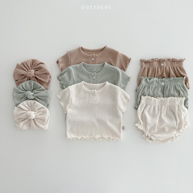 Oott Bebe - Korean Baby Fashion - #babyoutfit - MD Bloomer Set - 10