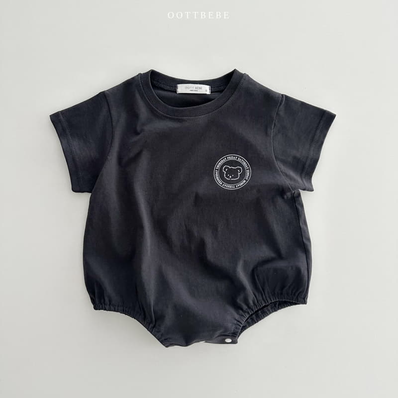 Oott Bebe - Korean Baby Fashion - #babywear - Lettering Bodysuit - 3