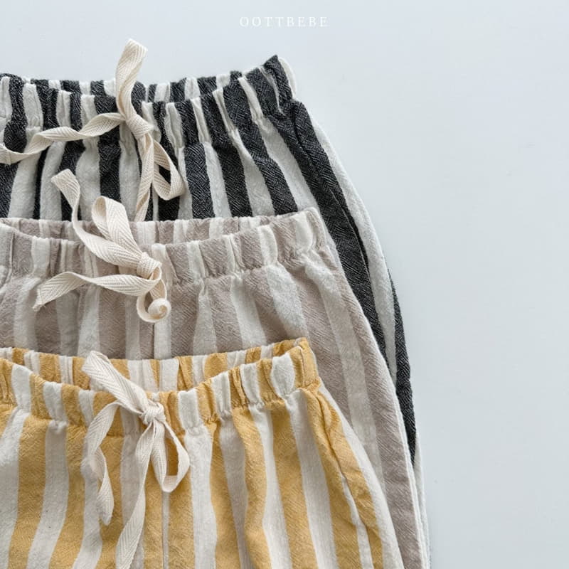Oott Bebe - Korean Children Fashion - #Kfashion4kids - Stripes Pants - 12