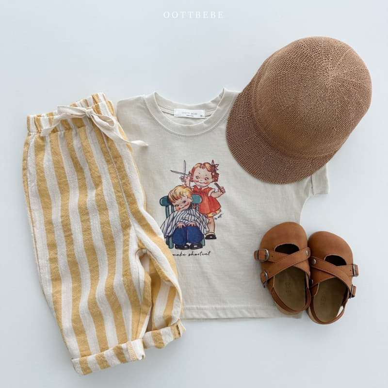 Oott Bebe - Korean Children Fashion - #kidsshorts - Stripes Pants - 9