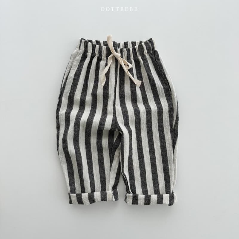 Oott Bebe - Korean Children Fashion - #todddlerfashion - Stripes Pants