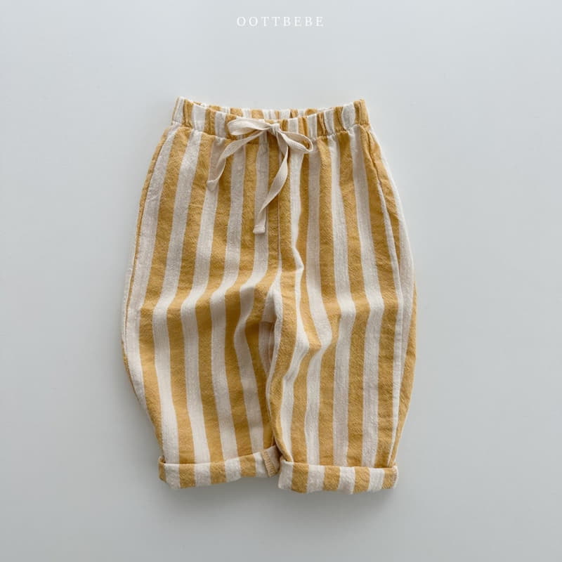 Oott Bebe - Korean Children Fashion - #toddlerclothing - Stripes Pants - 2