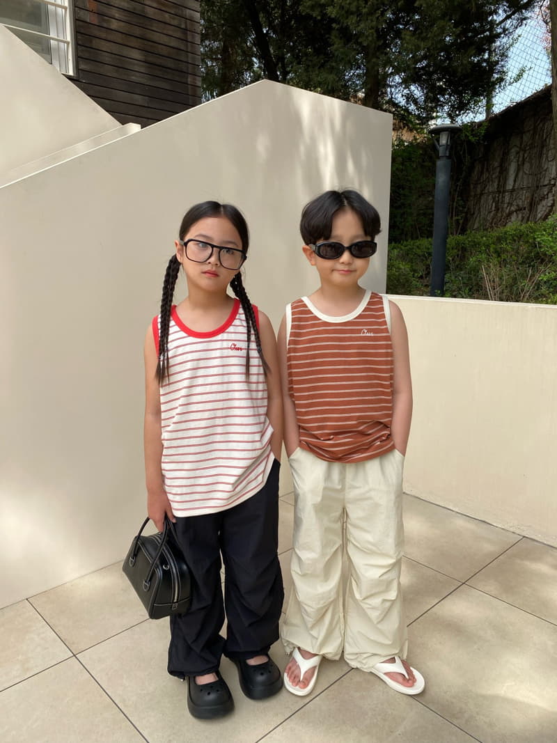 Our - Korean Children Fashion - #childofig - Lake Stripes Sleeveless - 4