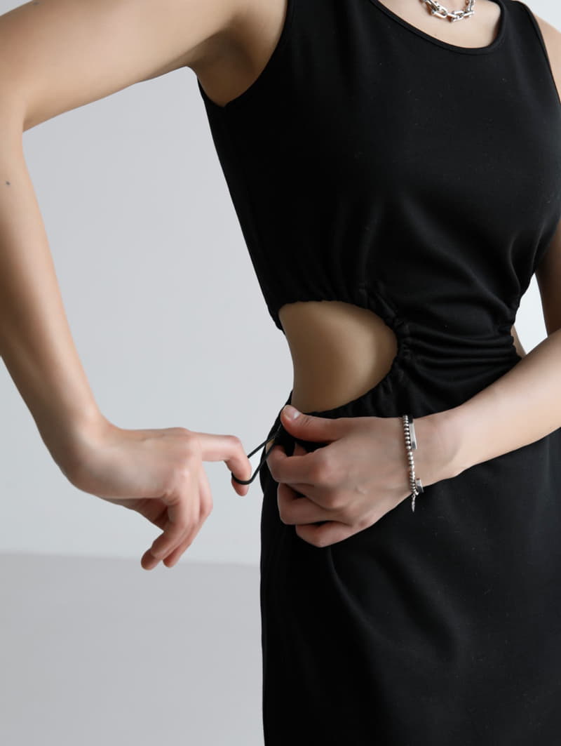 Paper Moon - Korean Women Fashion - #momslook - Cut Out Jersey Maxi Sleeveless One-piece - 10