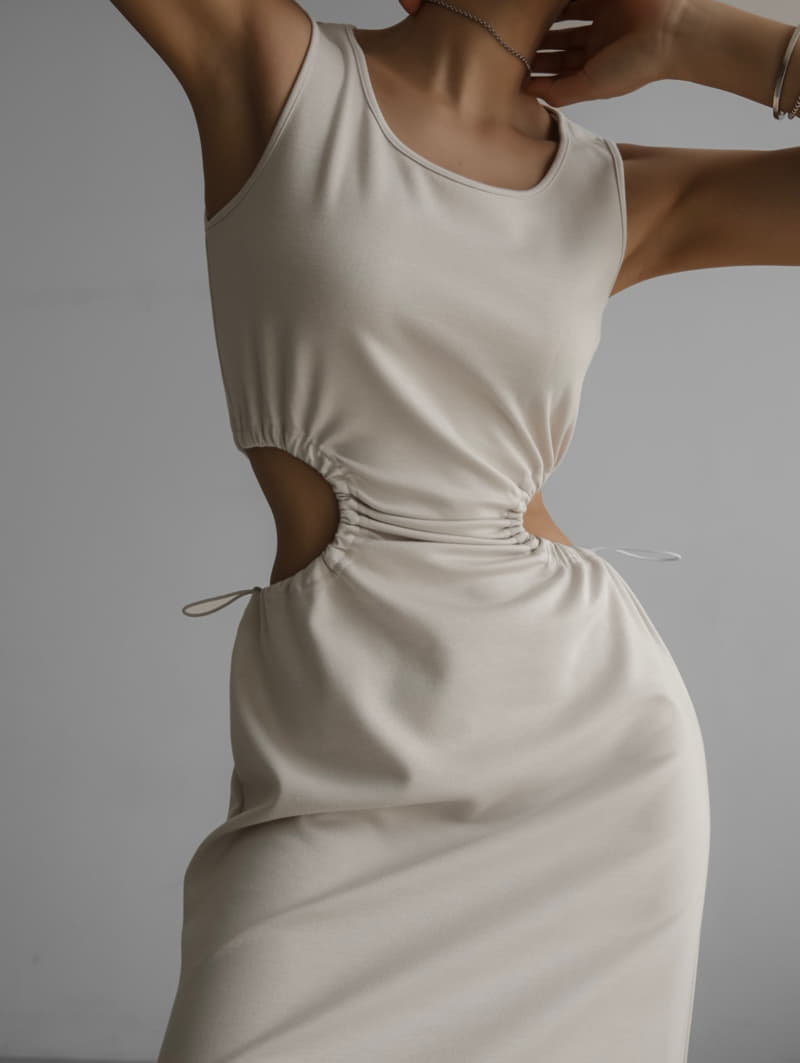Paper Moon - Korean Women Fashion - #shopsmall - Cut Out Jersey Maxi Sleeveless One-piece