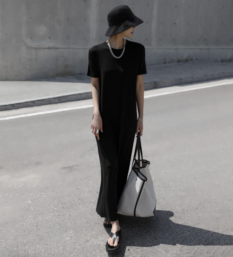 Paper Moon - Korean Women Fashion - #vintagekidsstyle - Maxi Jersey City One-piece